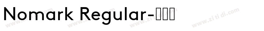 Nomark Regular字体转换